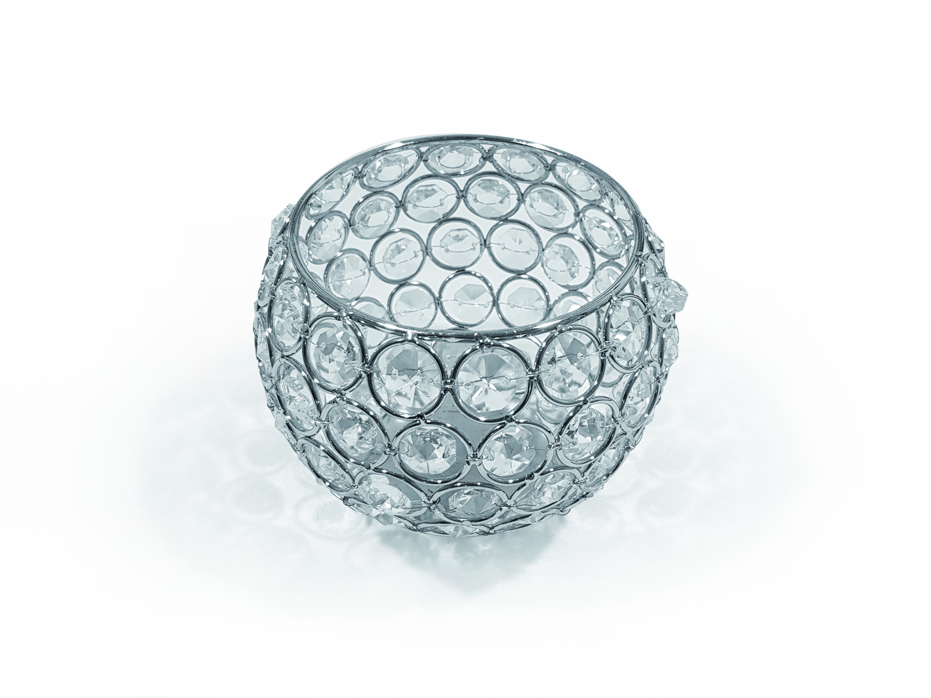 Argent perle photophore boule