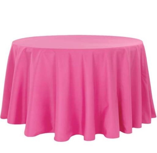 Nappe ronde unie 280 cm rose fuschia vente