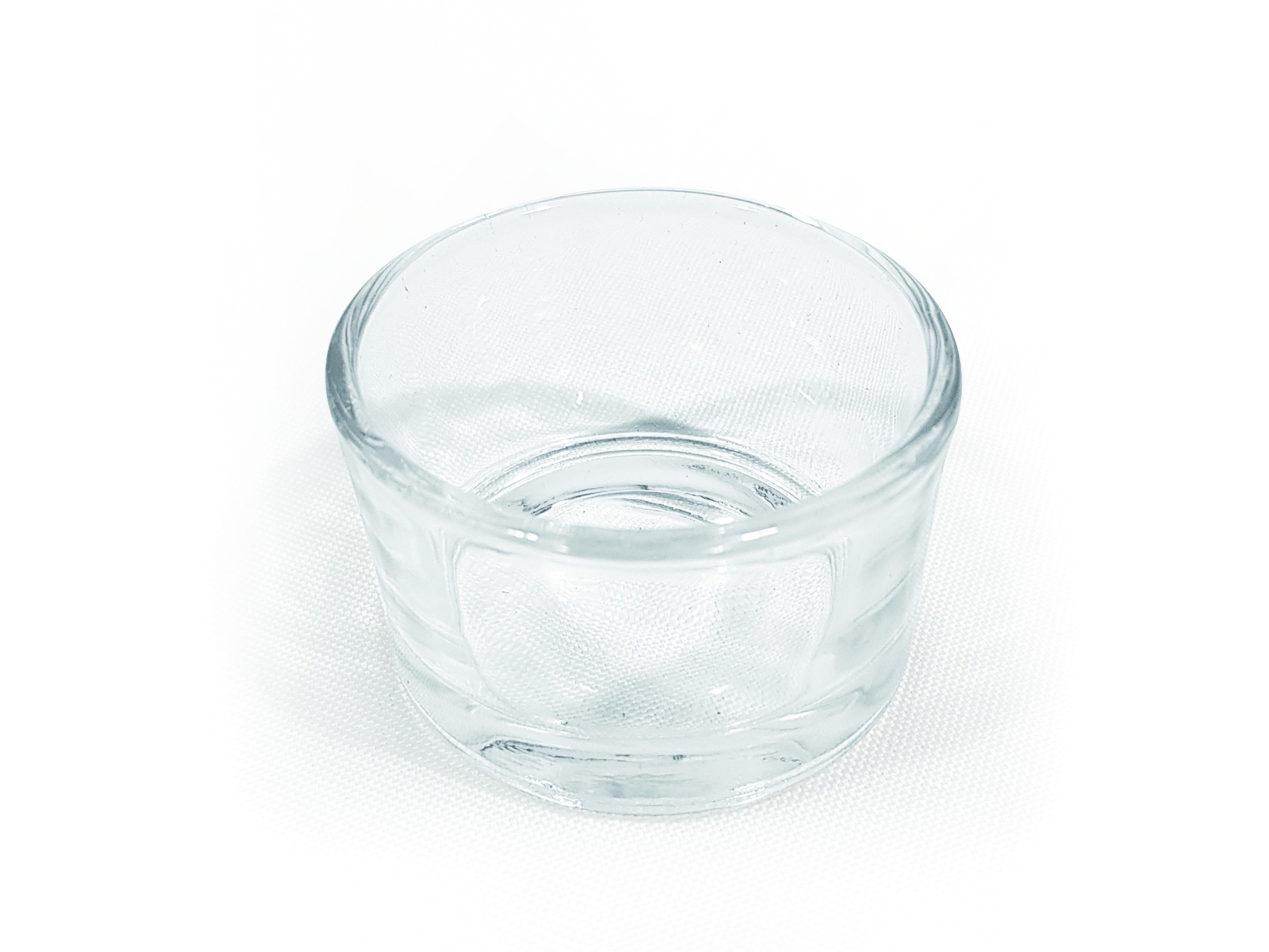 Verre transparent mini bougoir