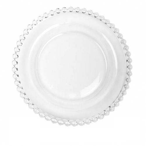 Assiette en verre transparante (26,5 ou 20,5 cm)