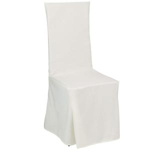 Housse pour chaise blanc casse