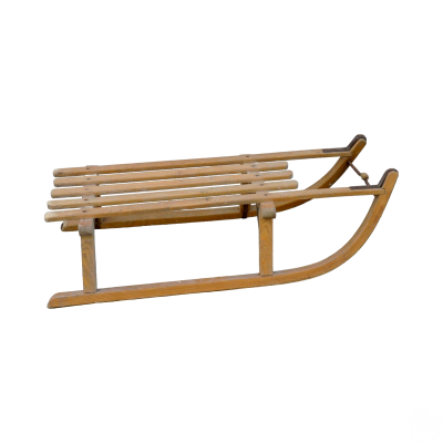 Luge en bois vintage